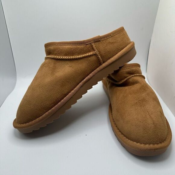 CUSHIONAIRE Women's Faux Shearling Genuine Suede cozy mule slippers +Memory Foam - Picture 7 of 7